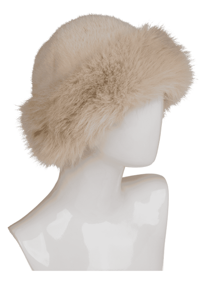 Women winter hat made of faux fur,