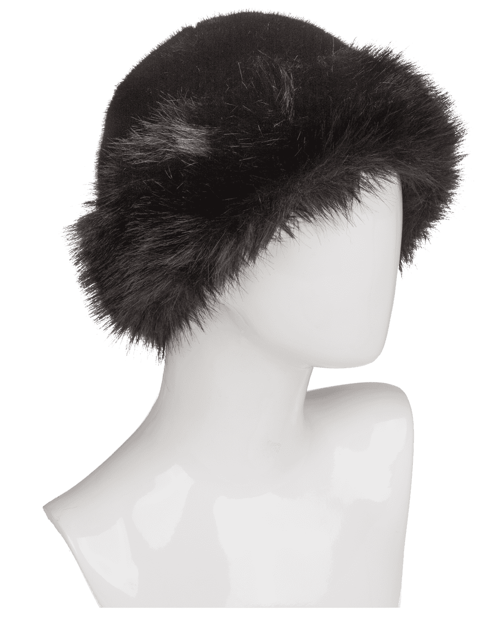Women winter hat made of faux fur,