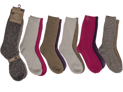 Knitted socks for women, Uni,
