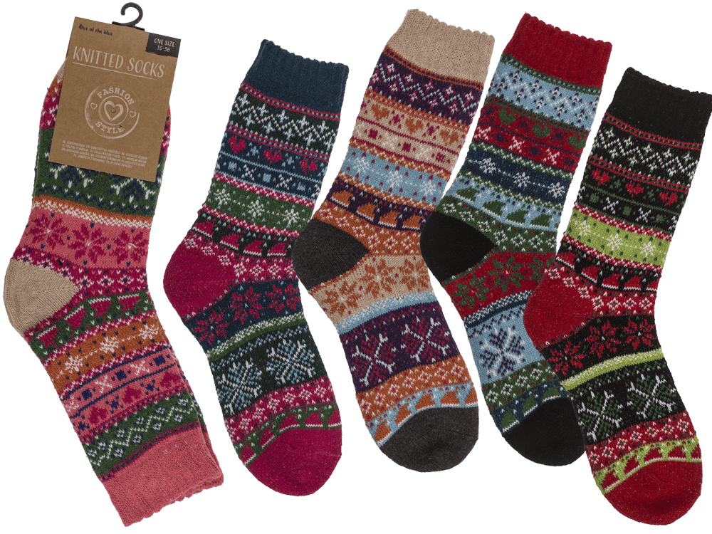 Knitted socks for women, Winter,