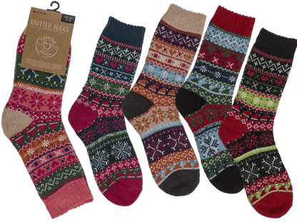Knitted socks for women, Winter,