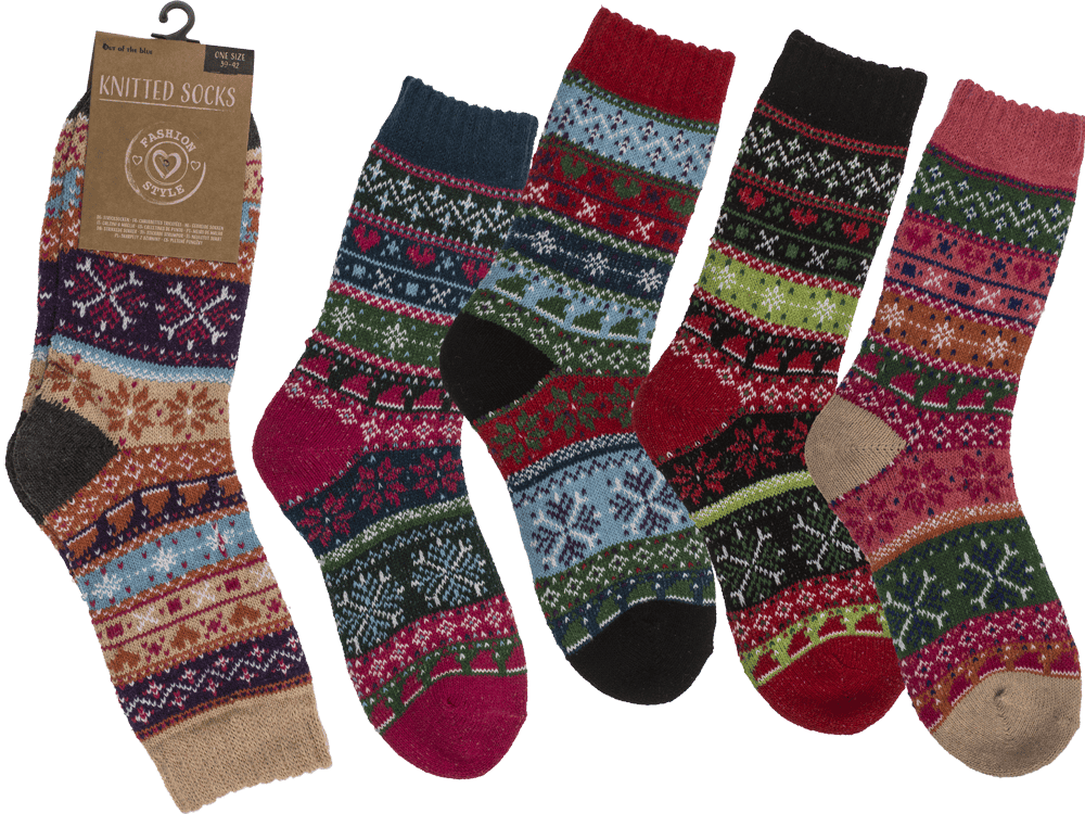 Women knitted socks, Winter,