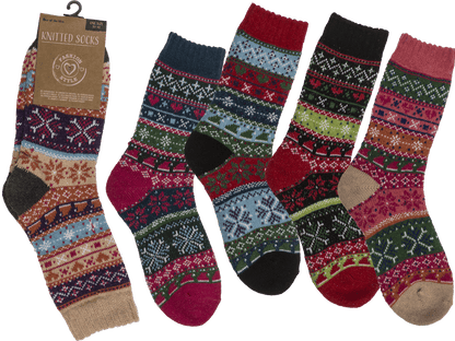 Knitted socks for women, Winter,