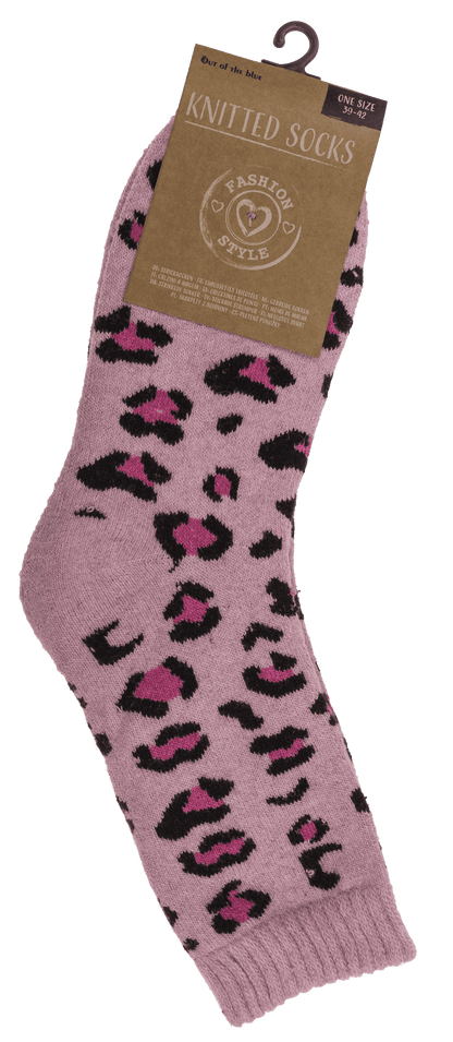 Women knitted socks, Leopard,