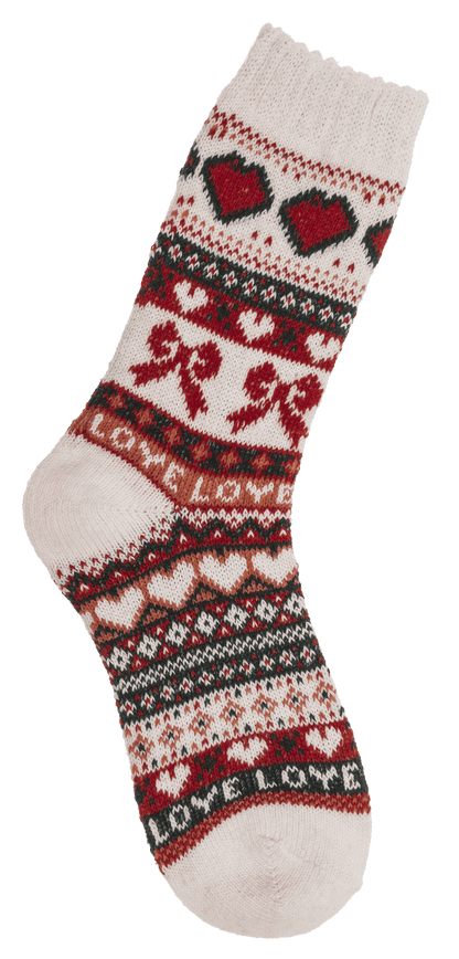 Women knitted sock, Love,