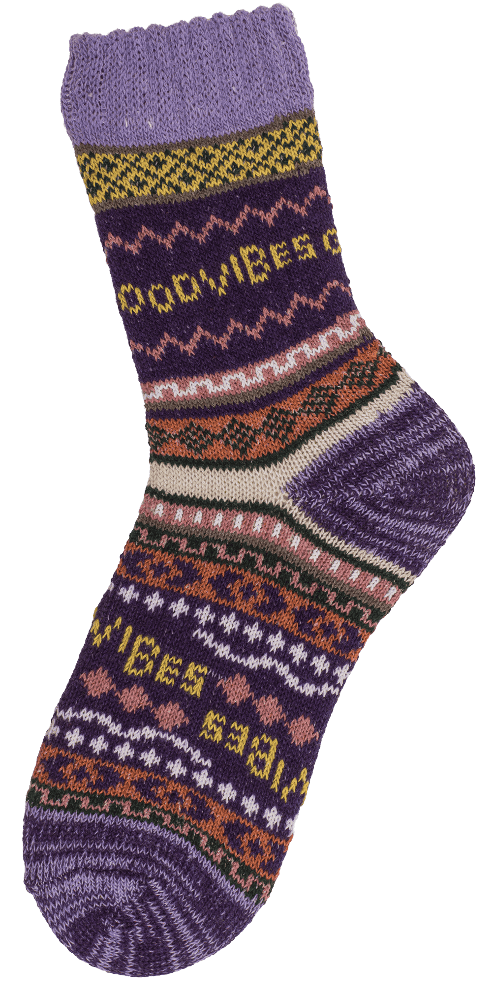 Knitted socks for women, Good Vibes,