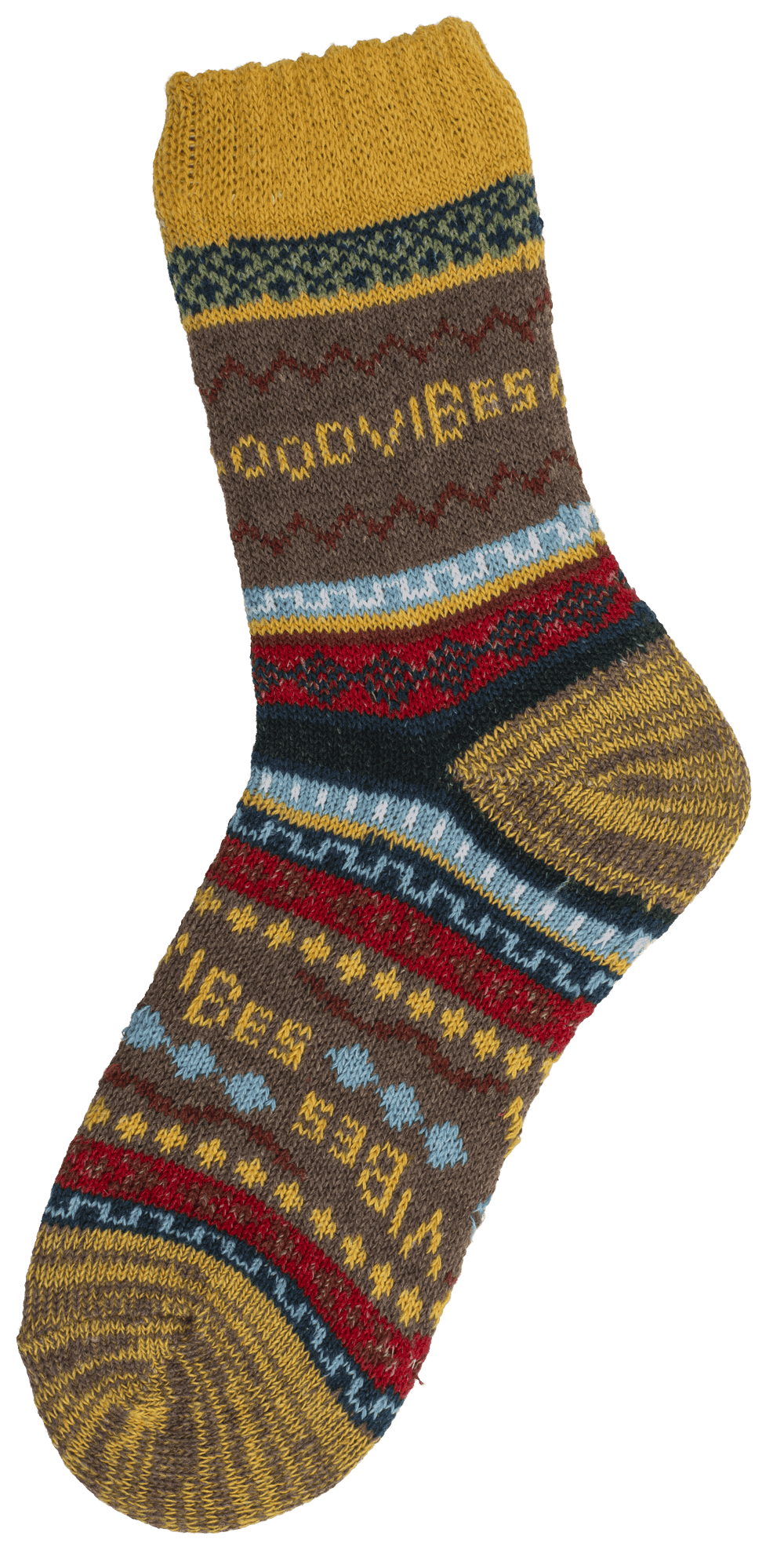 Knitted socks for women, Good Vibes,