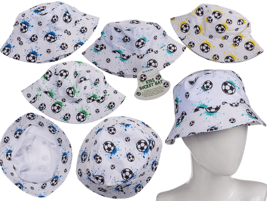Kids bucket hat, Football, 4 ass.,