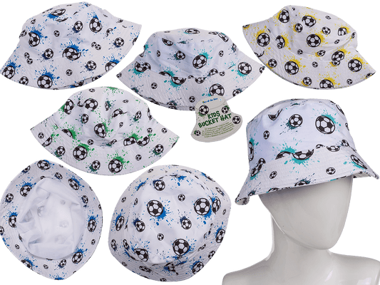 Kids bucket hat, Football, 4 ass.,