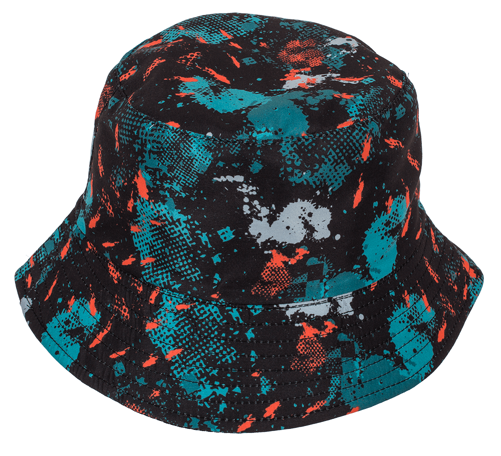 Bucket hat, Grafitti, 3 colors assorted,