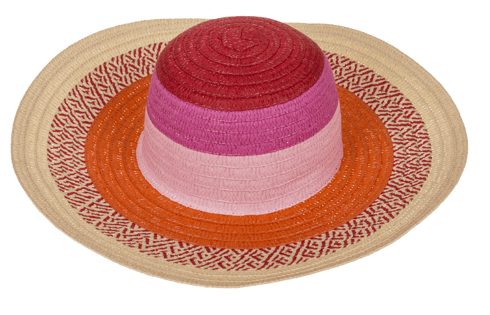Straw Hat, Happy colours, One size