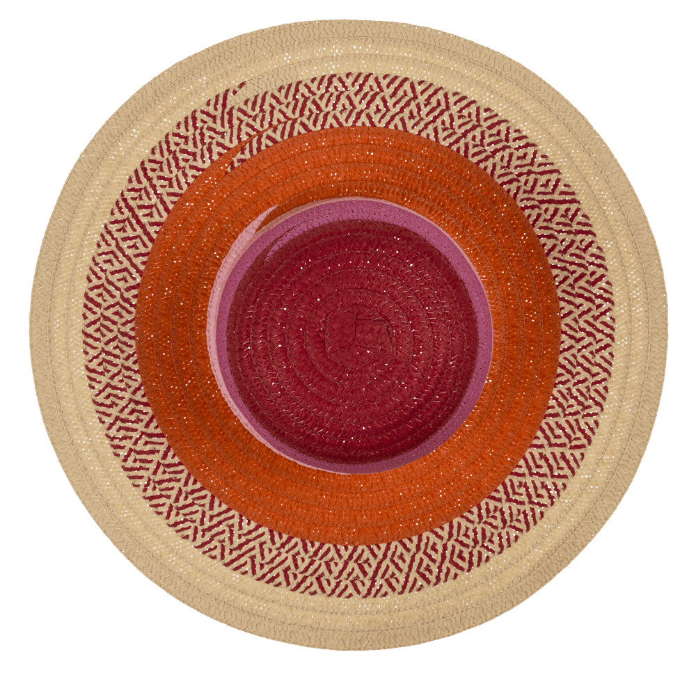 Straw Hat, Happy colours, One size