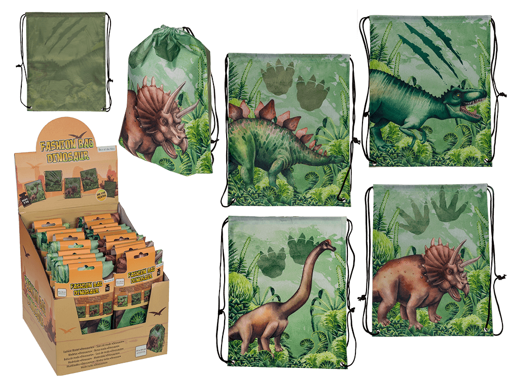 Fashion bag, Dinosaur, 43 x 34 cm,