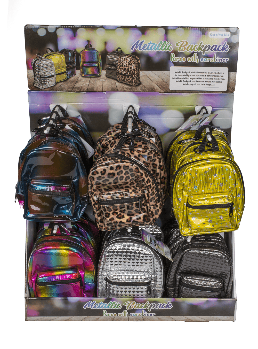 Purse, Metallic Backpack,