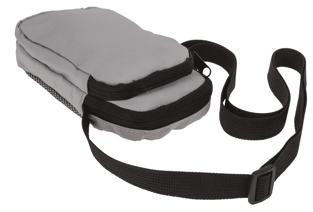 Shoulder bag, 2 main compartments + mesh pocket,