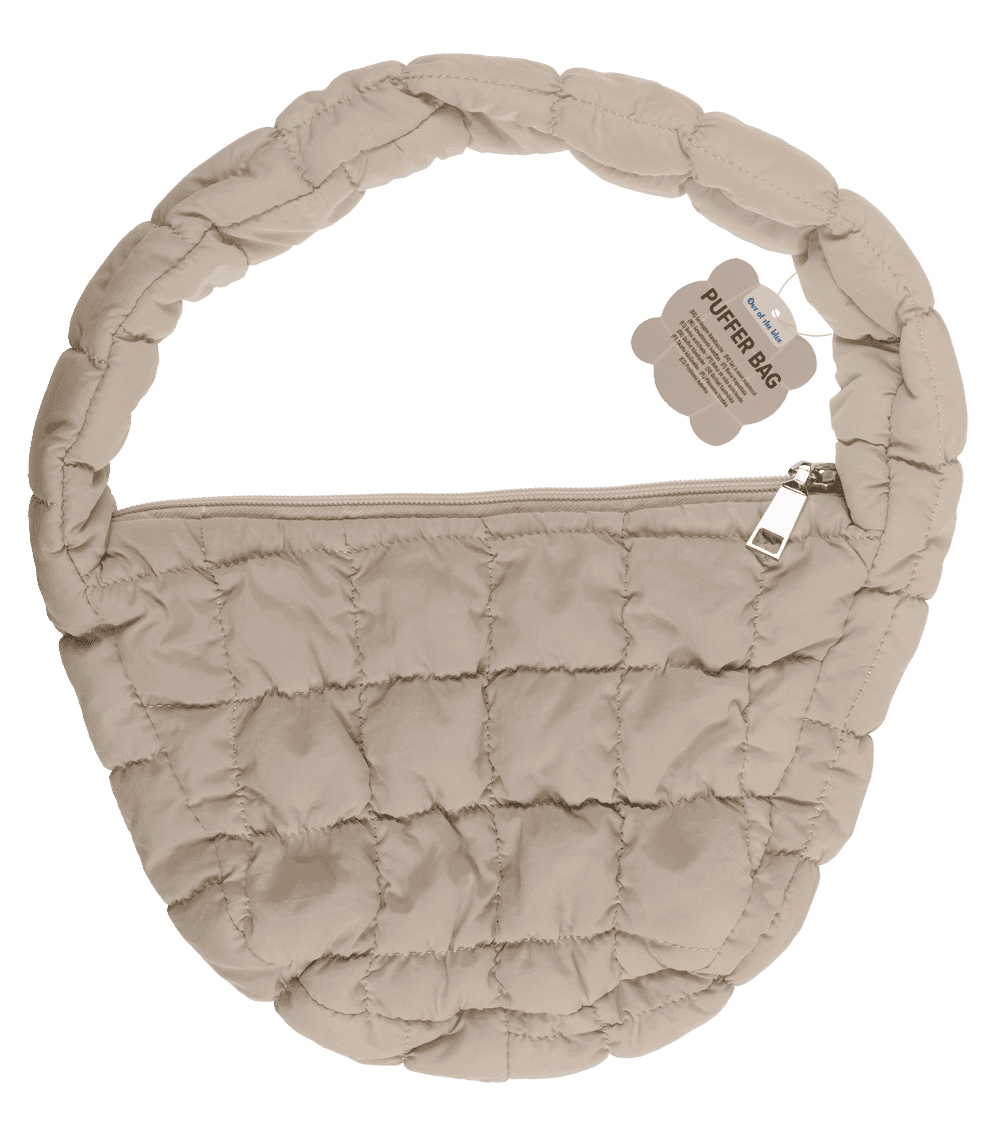 Quilted handbag, puffer bag, 28 x 21 cm,