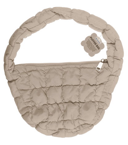 Quilted handbag, puffer bag, 28 x 21 cm,