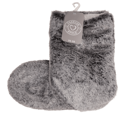 Grey colored boots woman slipper,