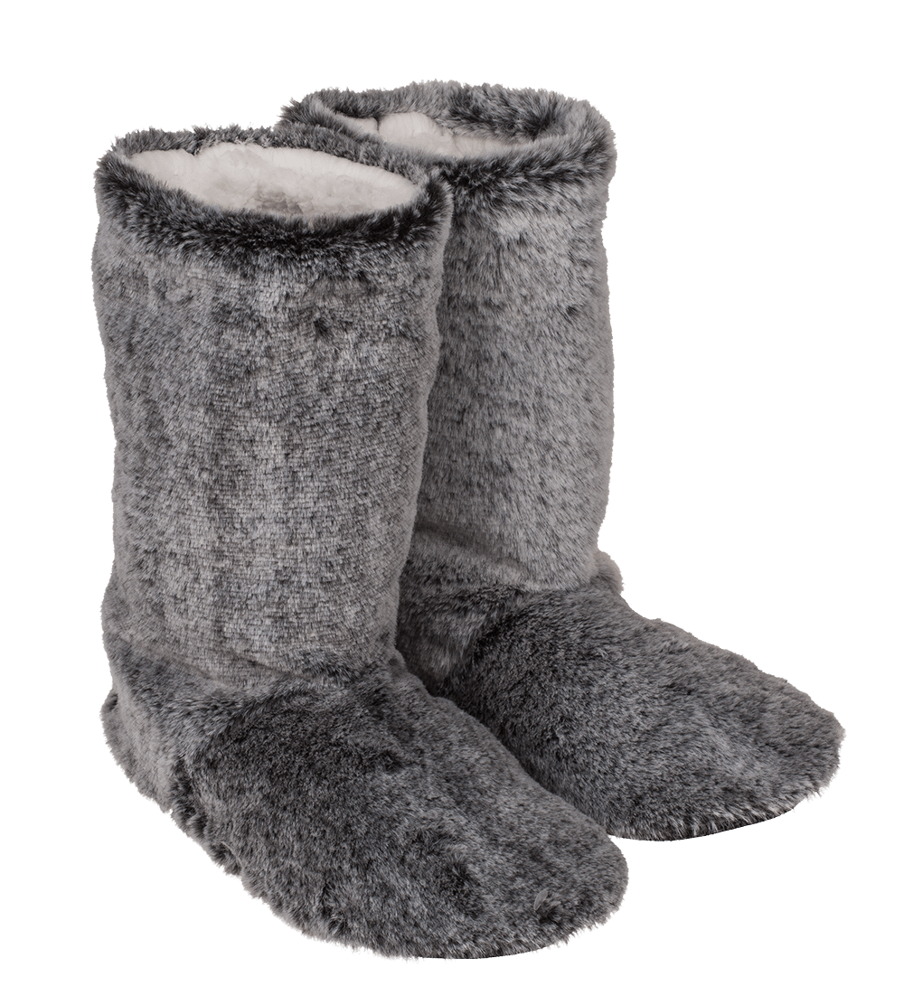 Grey colored boots woman slipper,