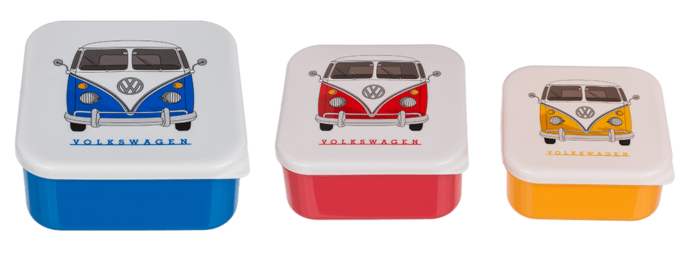 Lunch box set of 3, VW T1 Bus,