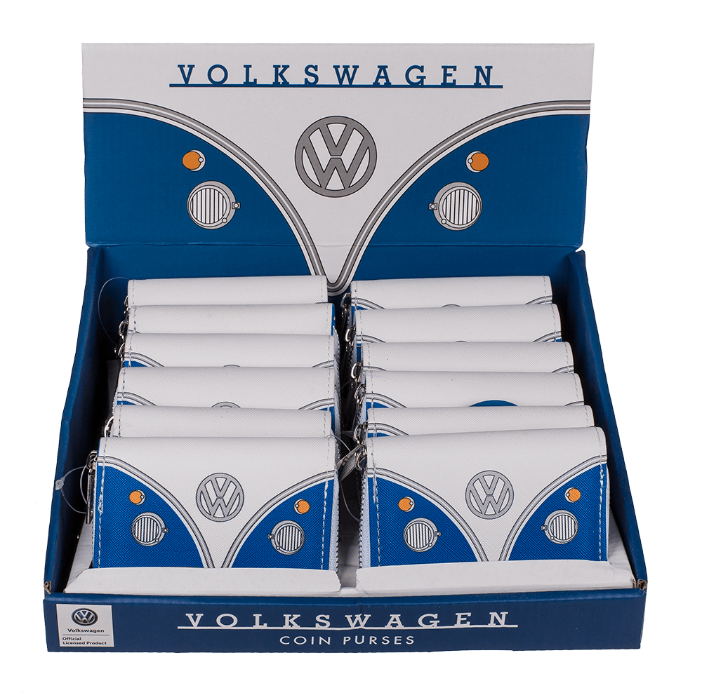 Purse, VW T1 Bus, blue, ca. 9 x 11 cm,