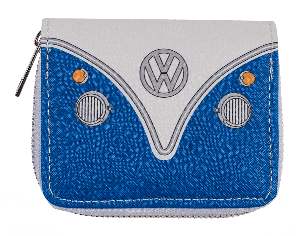 Purse, VW T1 Bus, blue, ca. 9 x 11 cm,