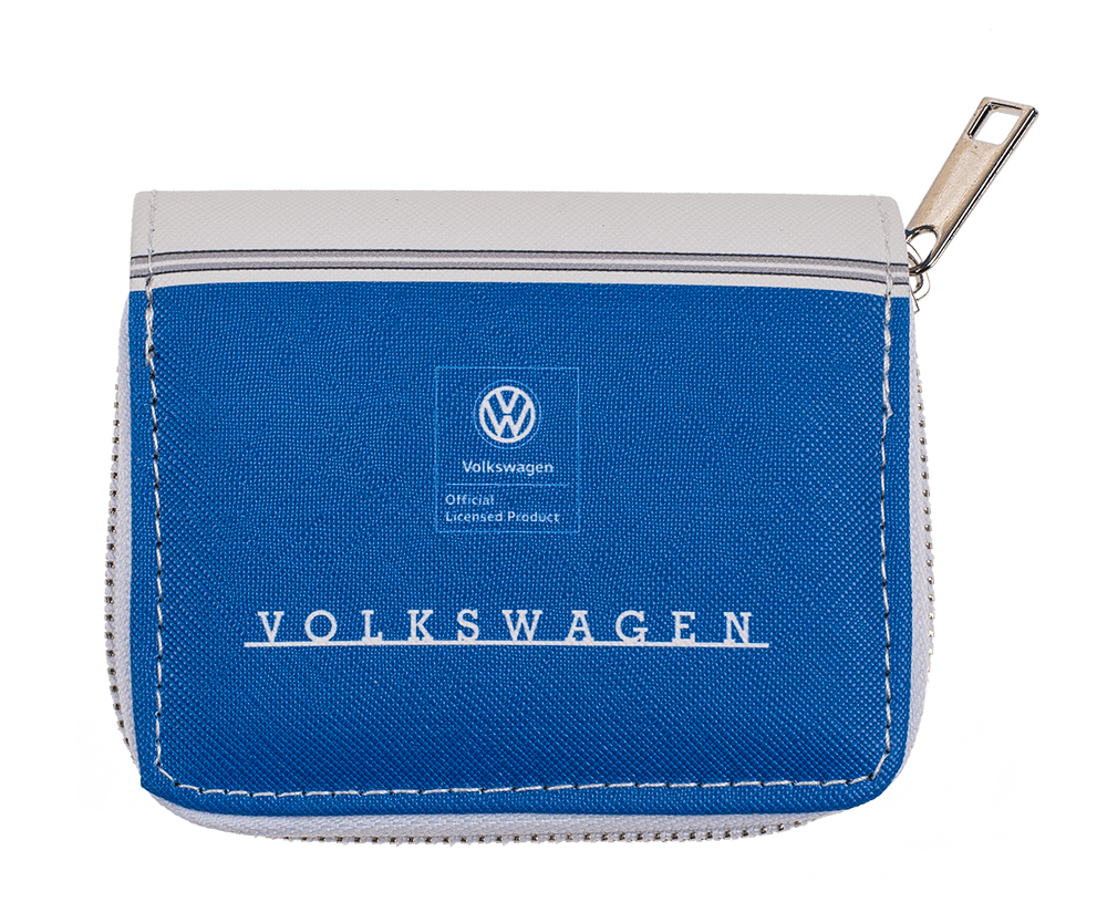 Purse, VW T1 Bus, blue, ca. 9 x 11 cm,