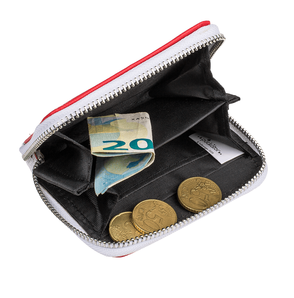 Purse, VW T1 Bus, red, ca. 9 x 11 cm,