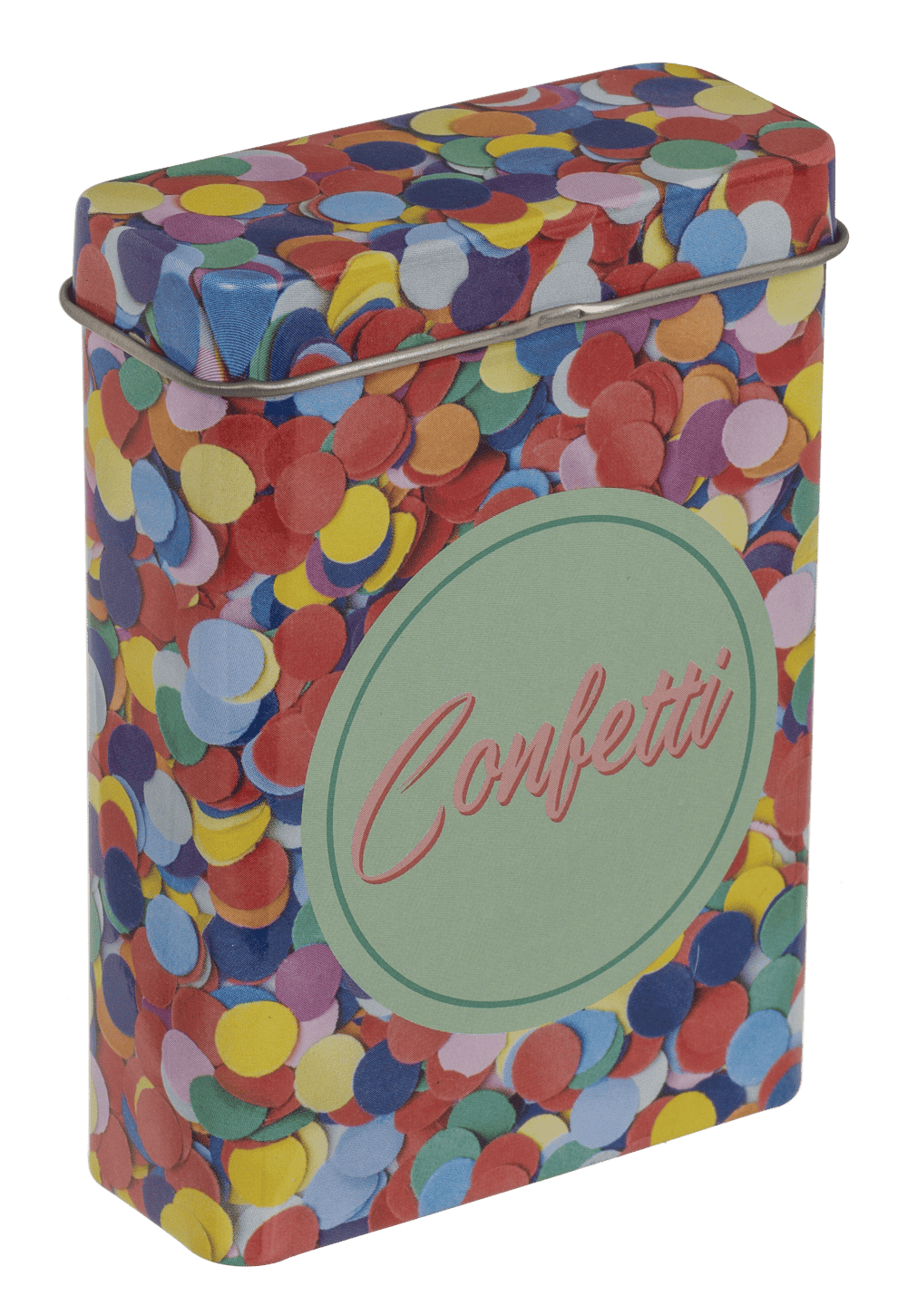 Metal cigarette case, 10 x 7 cm,