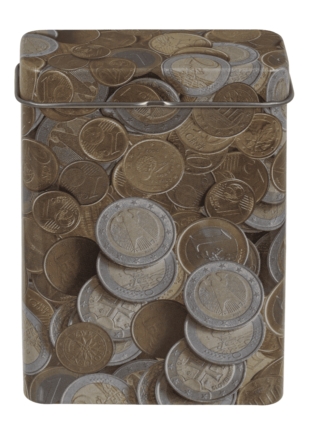 Metal cigarette case, 10 x 7 cm,