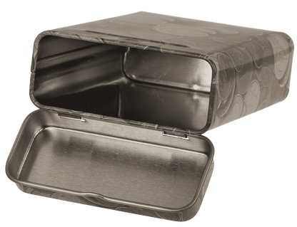 Metal cigarette case, 10 x 7 cm,