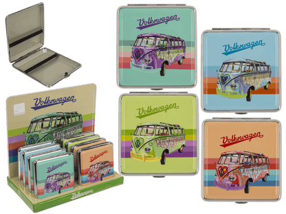 Metal cigarette case, 10 x 9,5 cm,