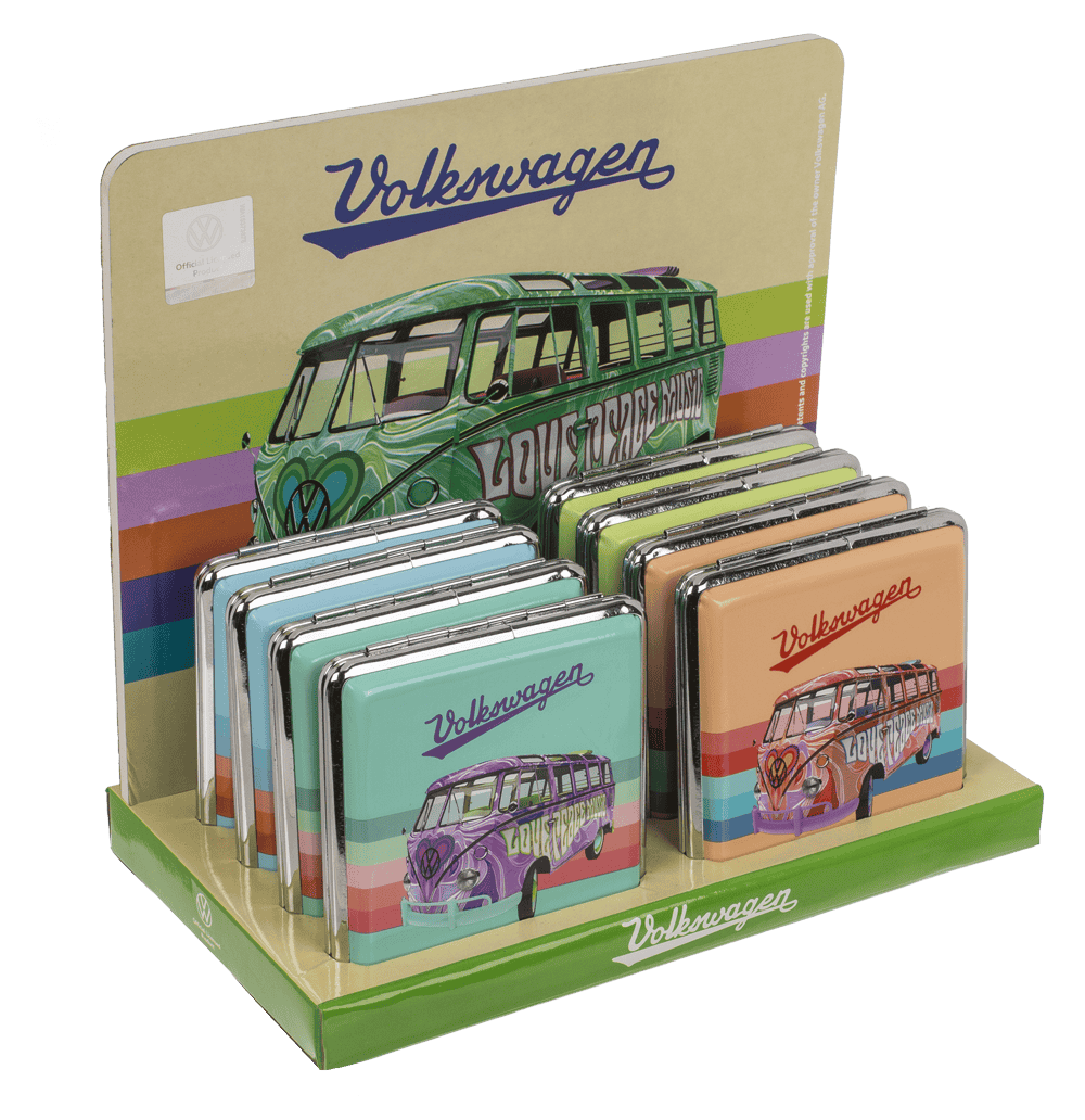 Metal cigarette case, 10 x 9,5 cm,