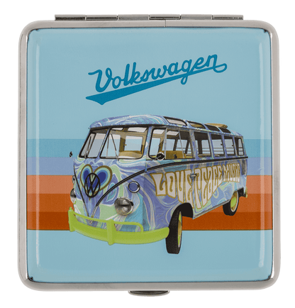 Metal cigarette case, 10 x 9,5 cm,