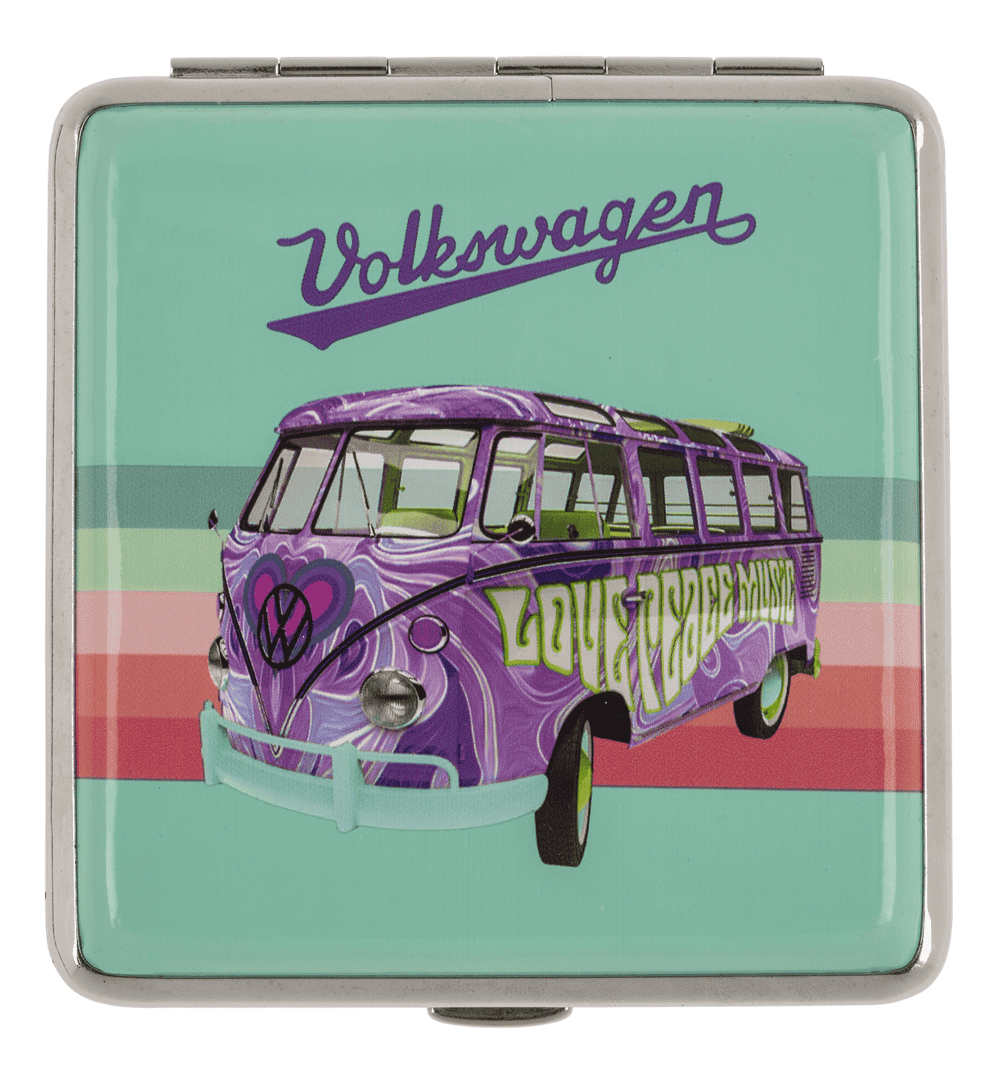 Metal cigarette case, 10 x 9,5 cm,