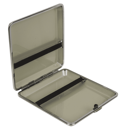 Metal cigarette case, 10 x 9,5 cm,
