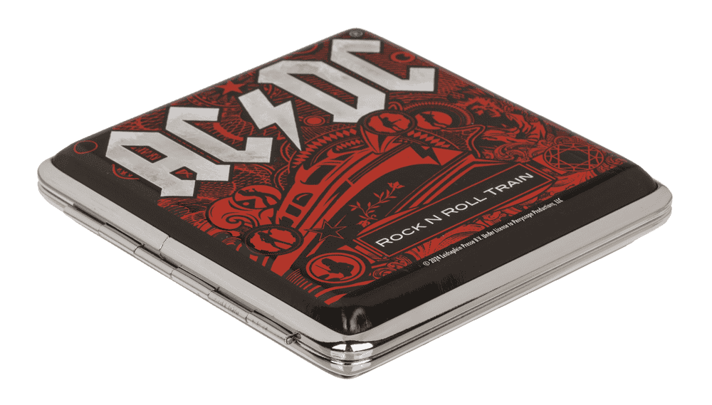 AC/DC, metal cigarette case,