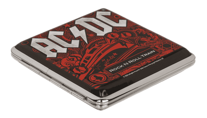 AC/DC, metal cigarette case,