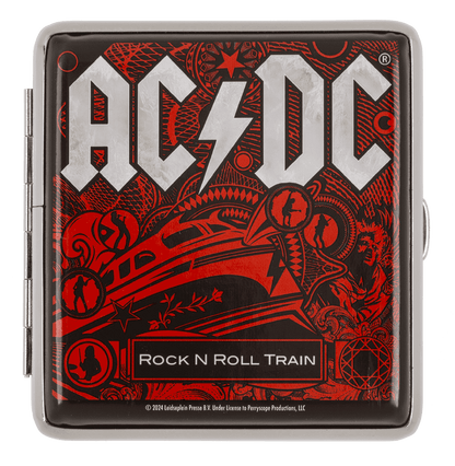 AC/DC, metal cigarette case,