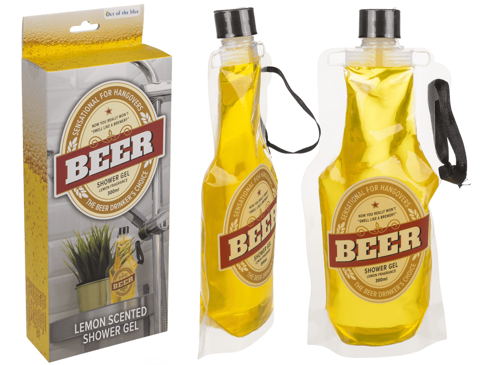 Shower gel, Beer, approx. 300 ml in PET bag with