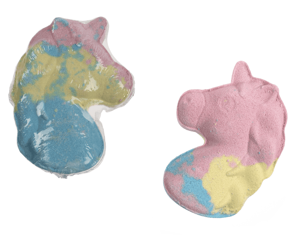 Fizzy bath bomb, Unicorn head,