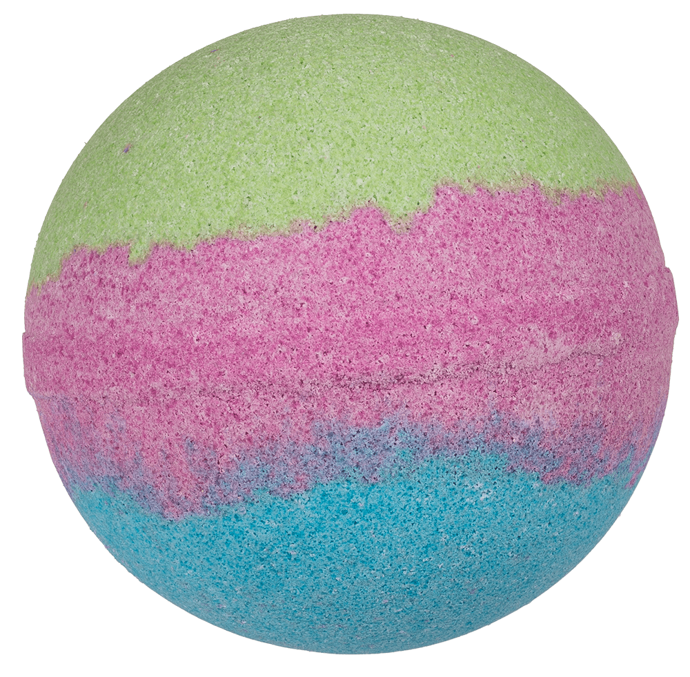 Fizzy bath bomb, Colourful, ca. 180 g,