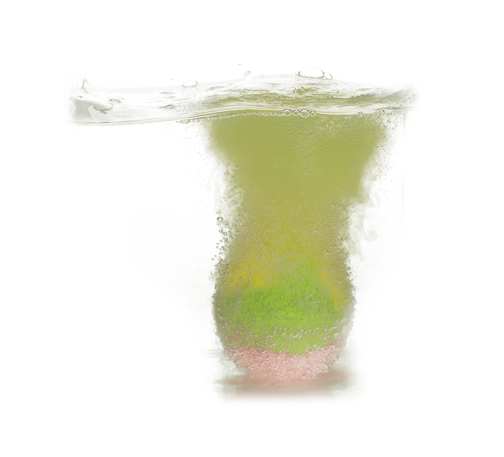 Fizzy bath bomb, Colourful, ca. 180 g,