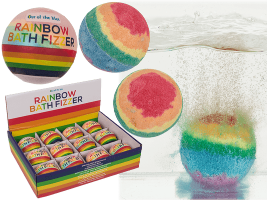 Fizzy bath bomb, Rainbow,, Pride,