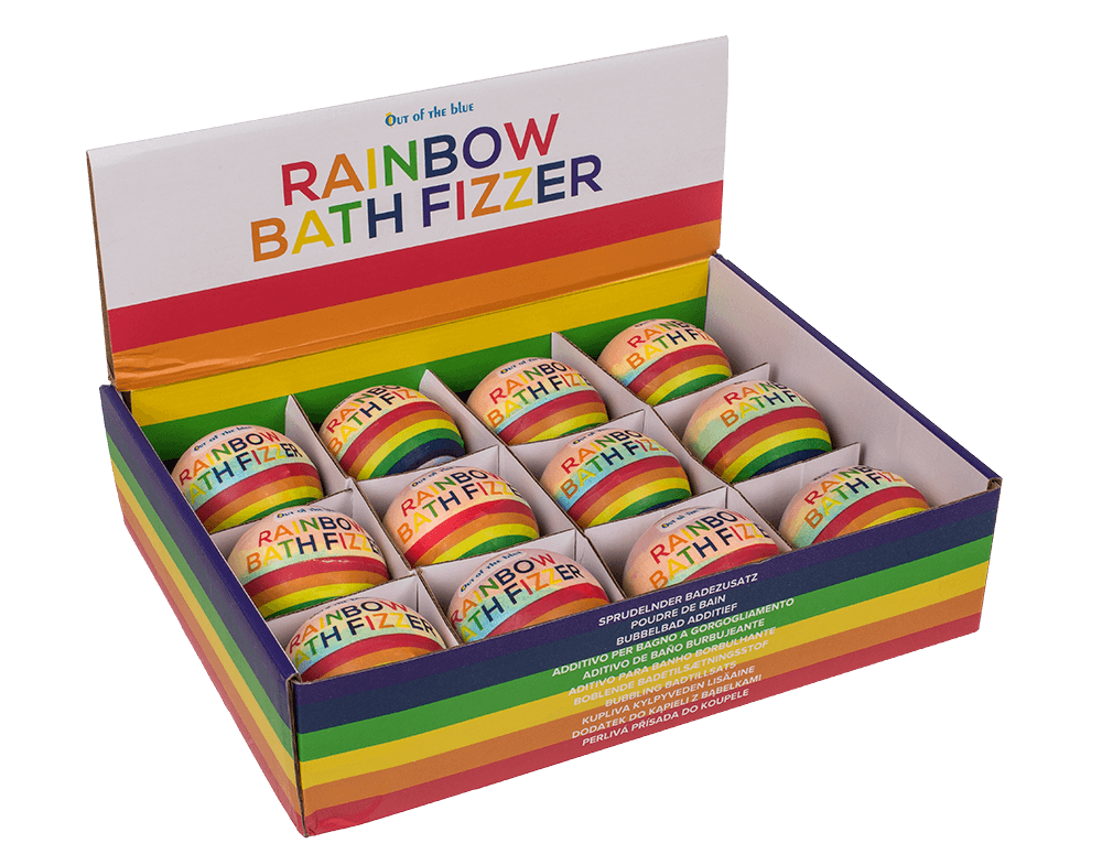 Fizzy bath bomb, Rainbow,, Pride,