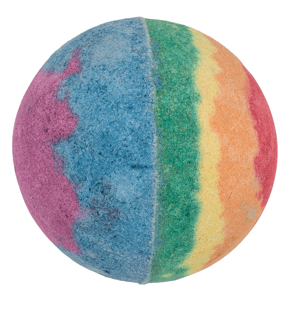 Fizzy bath bomb, Rainbow,, Pride,