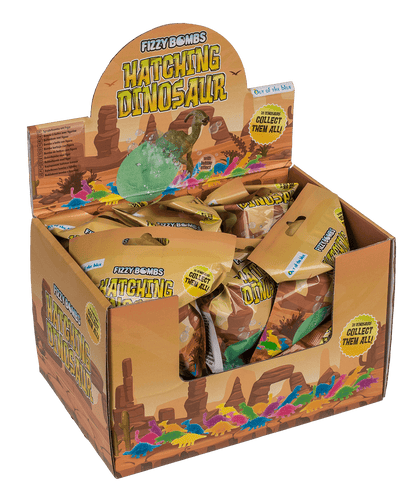 Fizzy bomb, with Dinosaur figurine,