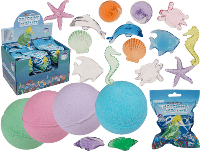 Fizzy bomb, with Sea-Life figurine,