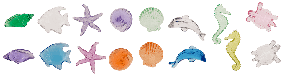 Fizzy bomb, with Sea-Life figurine,