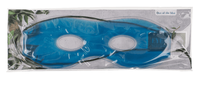 Blue eye mask with gel, ca. 24 cm,